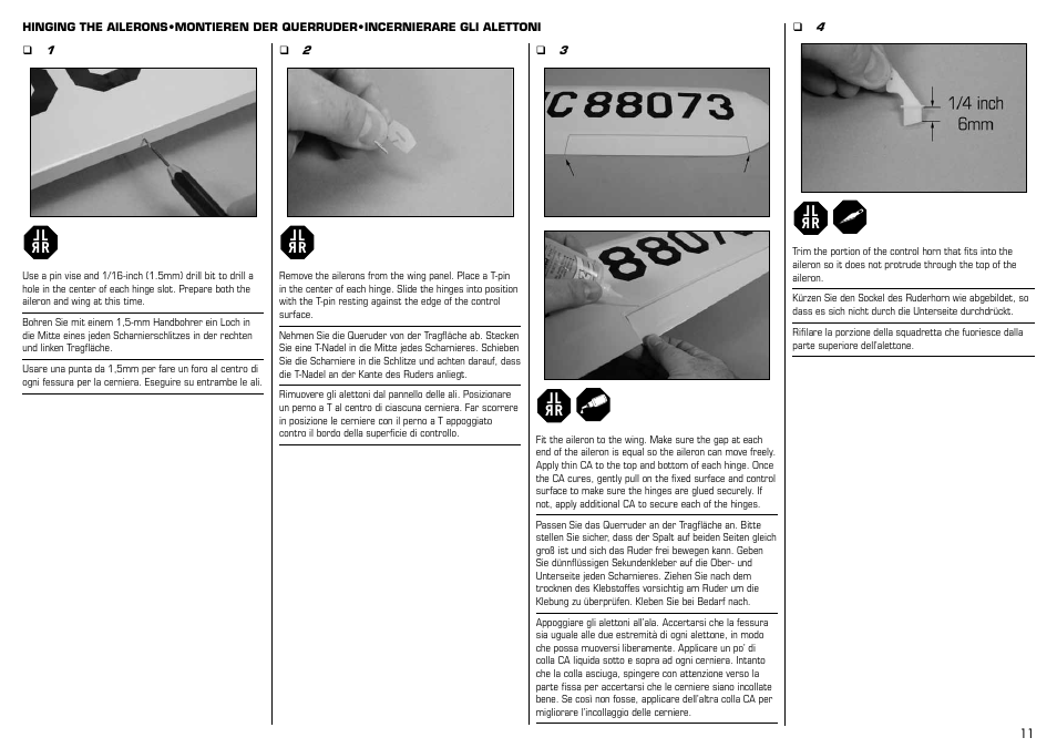 E-flite J-3 Cub 450 User Manual | Page 11 / 40