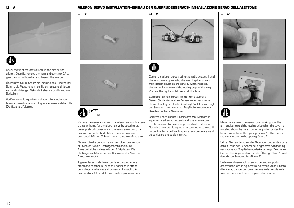 E-flite J-3 Cub 450 User Manual | Page 12 / 40