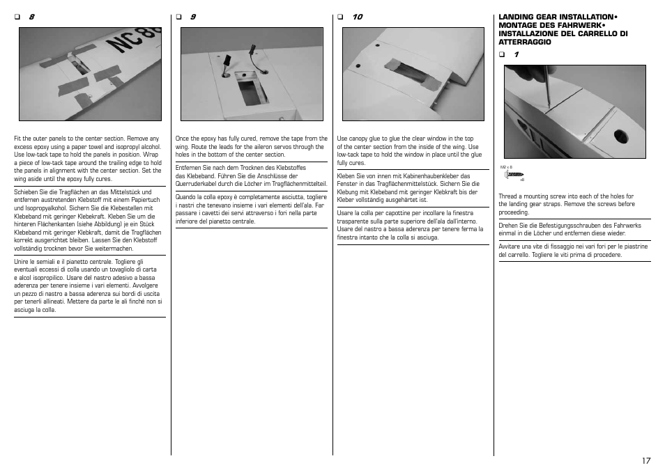 E-flite J-3 Cub 450 User Manual | Page 17 / 40