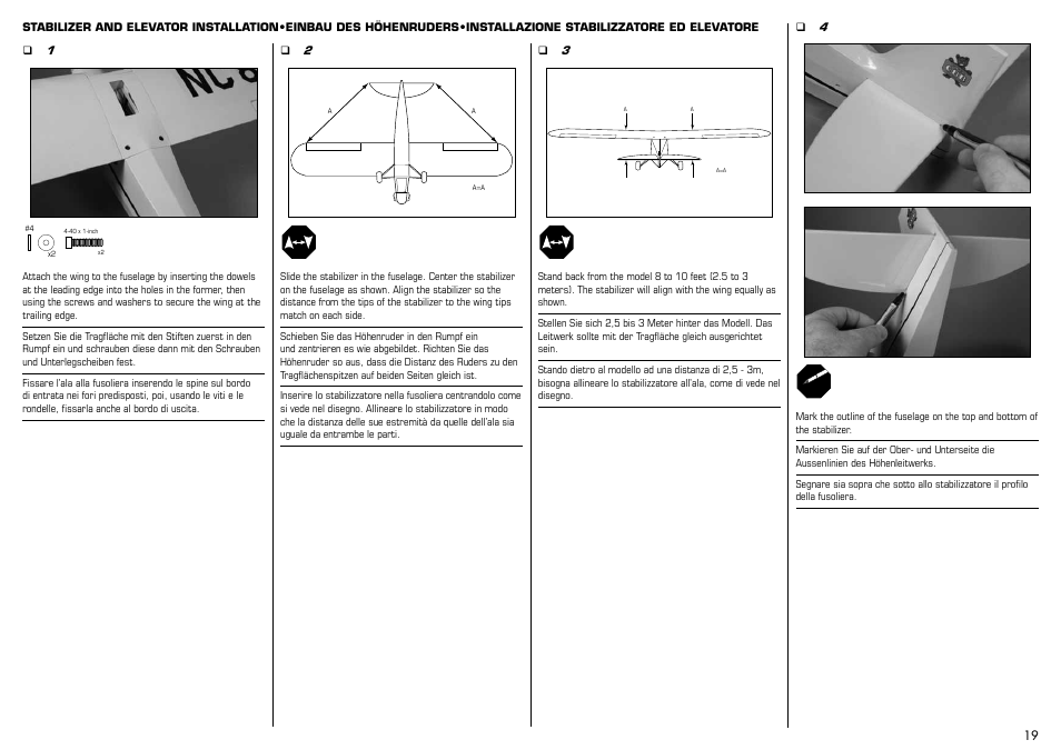 E-flite J-3 Cub 450 User Manual | Page 19 / 40