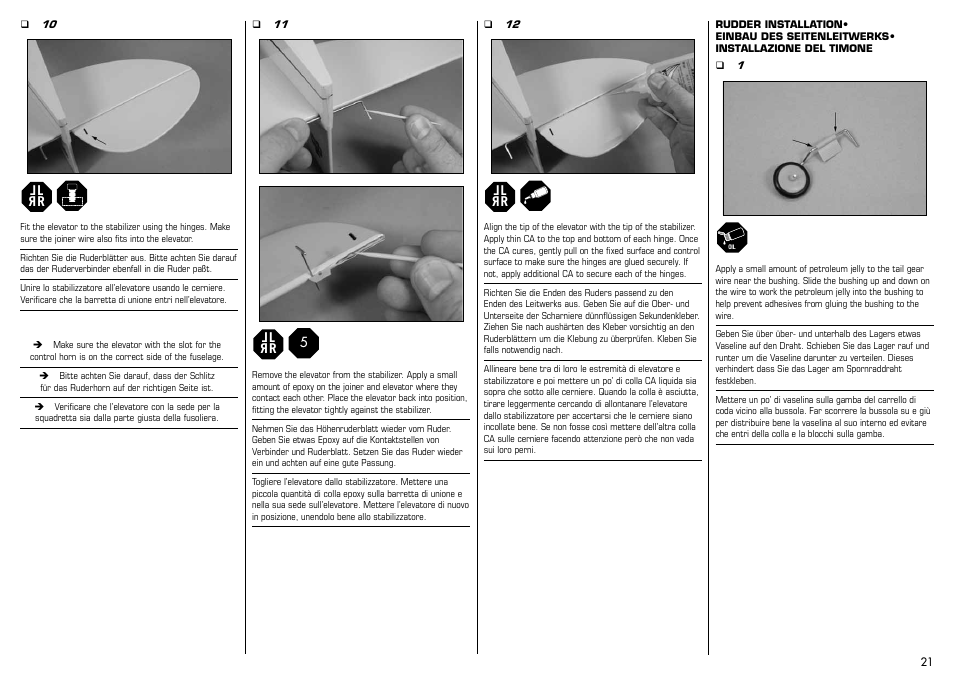 E-flite J-3 Cub 450 User Manual | Page 21 / 40