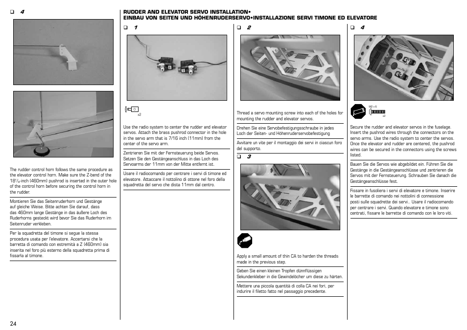 E-flite J-3 Cub 450 User Manual | Page 24 / 40