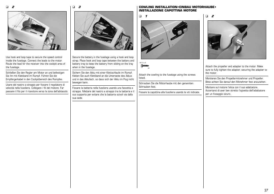 E-flite J-3 Cub 450 User Manual | Page 27 / 40