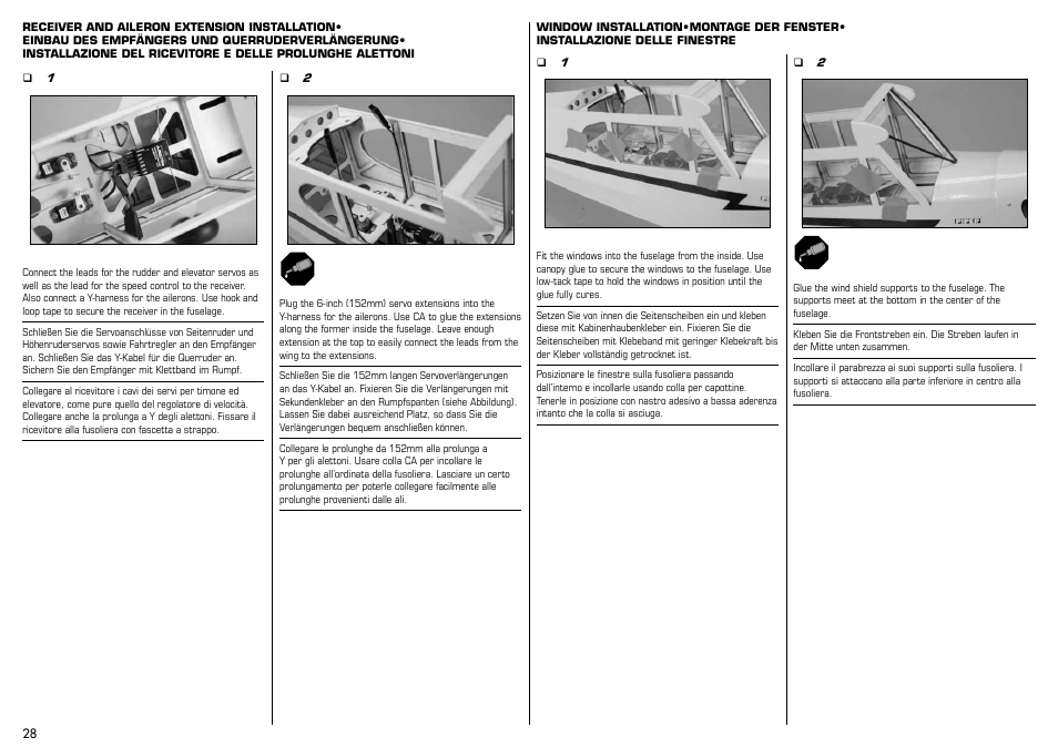 E-flite J-3 Cub 450 User Manual | Page 28 / 40