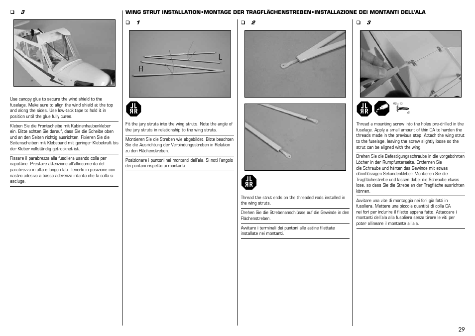 E-flite J-3 Cub 450 User Manual | Page 29 / 40