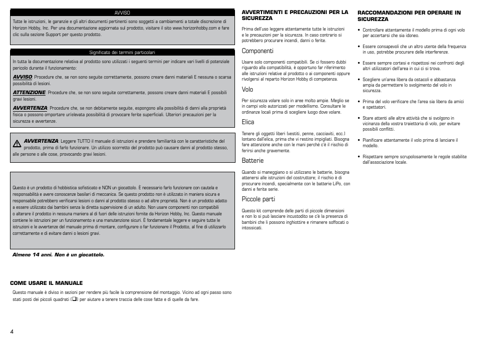 E-flite J-3 Cub 450 User Manual | Page 4 / 40