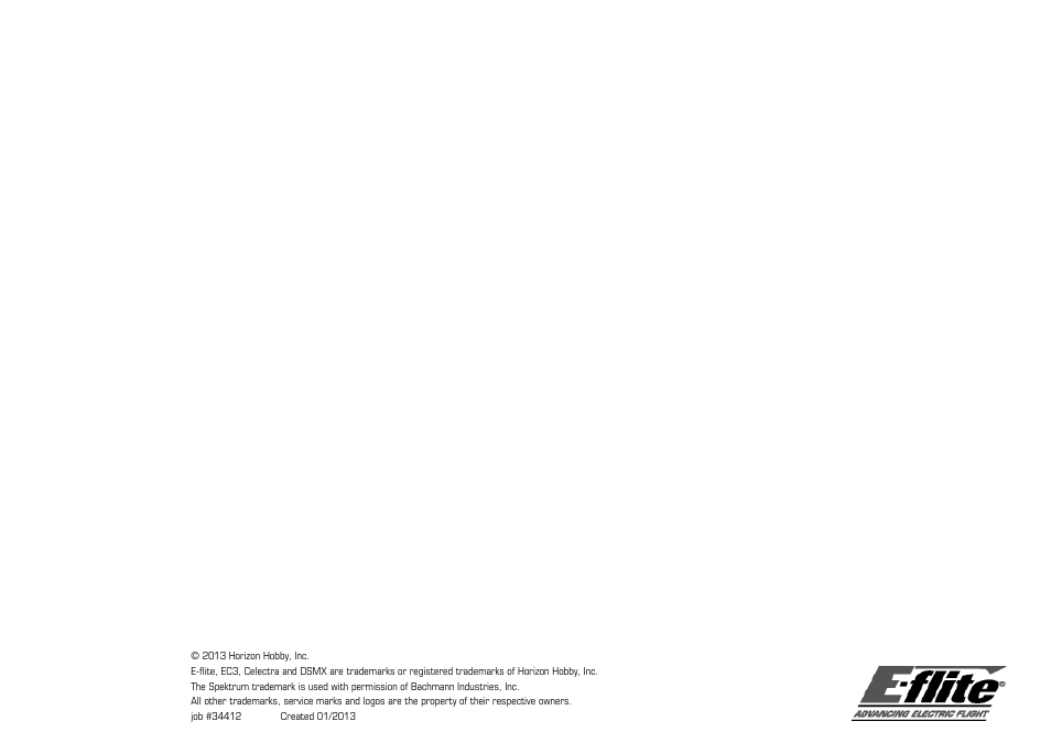 E-flite J-3 Cub 450 User Manual | Page 40 / 40