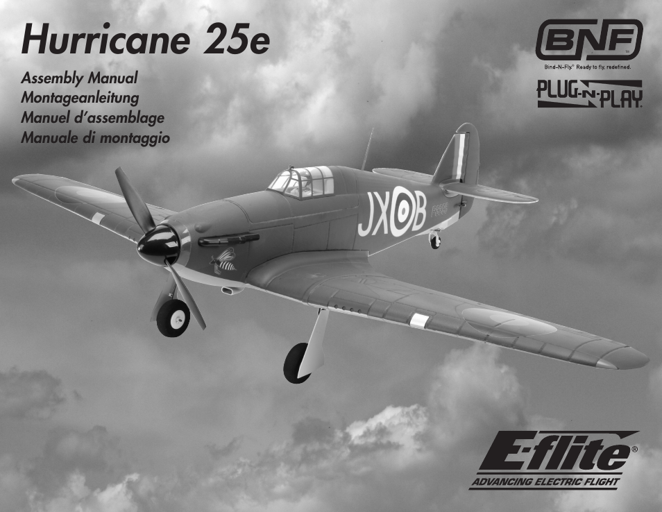 E-flite Hawker Hurricane 25e PNP User Manual | 26 pages