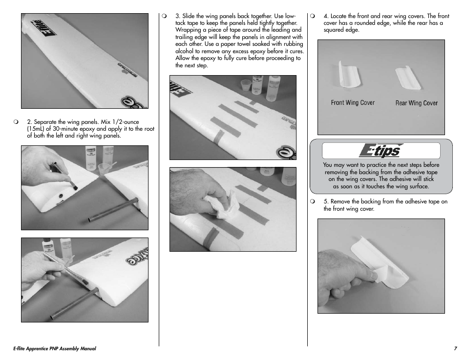 E-flite Apprentice 15e PNP User Manual | Page 7 / 28