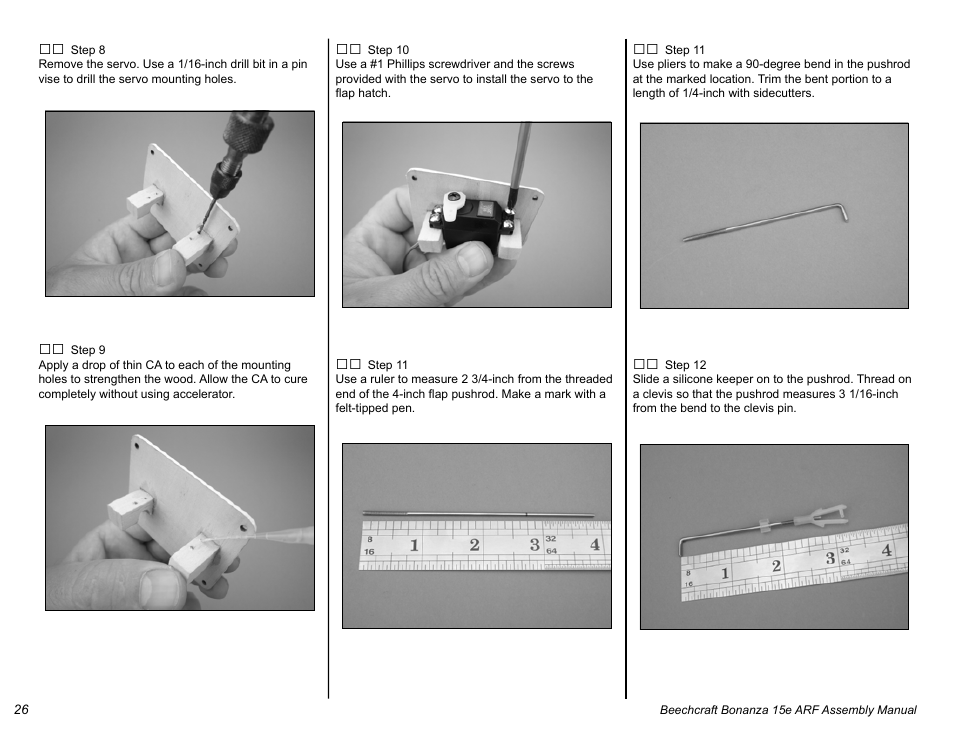 E-flite Beechcraft Bonanza 15e ARF User Manual | Page 26 / 60