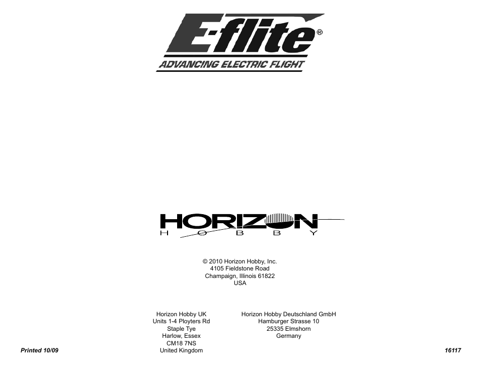 E-flite Beechcraft Bonanza 15e ARF User Manual | Page 60 / 60