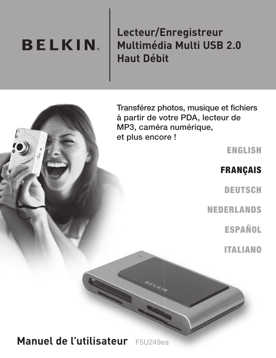 Manuel de l’utilisateur | Belkin F5U249EA User Manual | Page 17 / 96