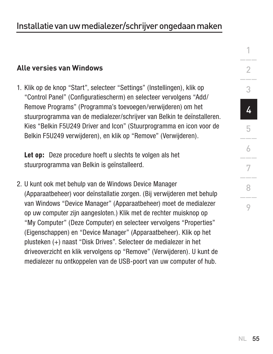 Belkin F5U249EA User Manual | Page 57 / 96