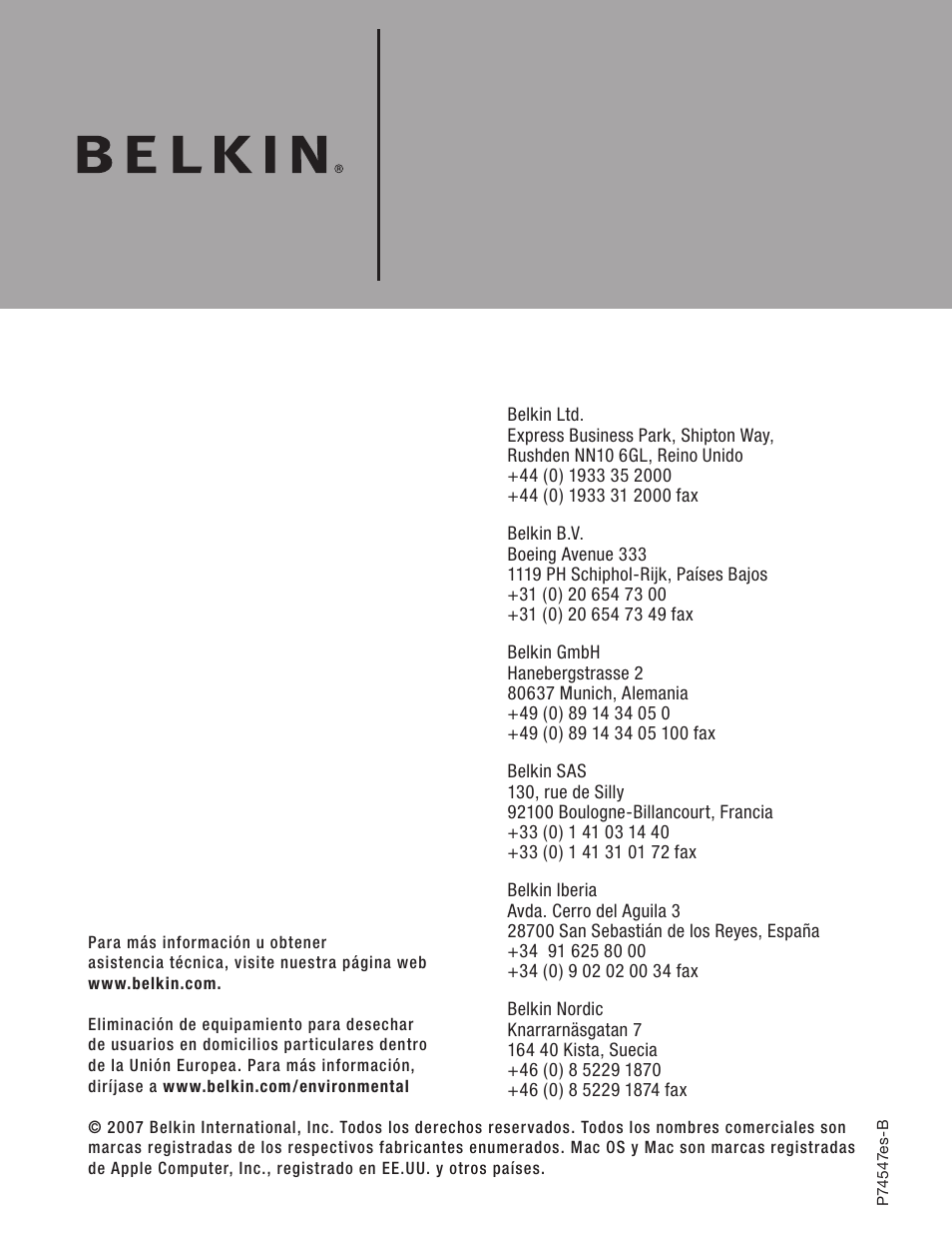 Belkin F5U249EA User Manual | Page 80 / 96