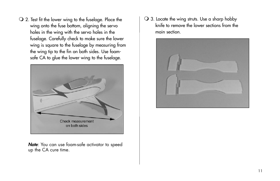E-flite Byp Yak 3D ARF User Manual | Page 11 / 40
