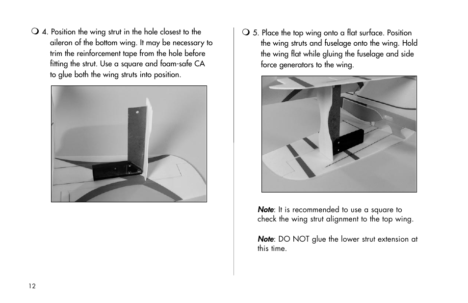 E-flite Byp Yak 3D ARF User Manual | Page 12 / 40