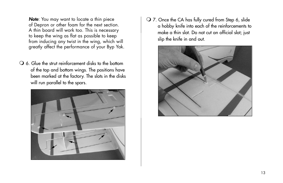 E-flite Byp Yak 3D ARF User Manual | Page 13 / 40