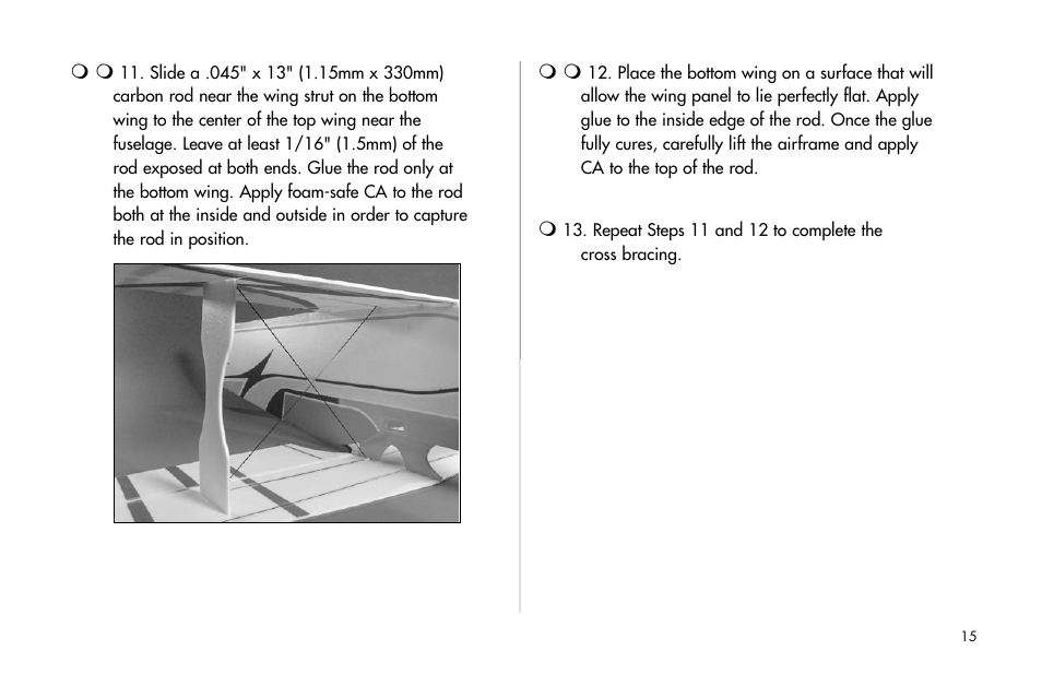 E-flite Byp Yak 3D ARF User Manual | Page 15 / 40