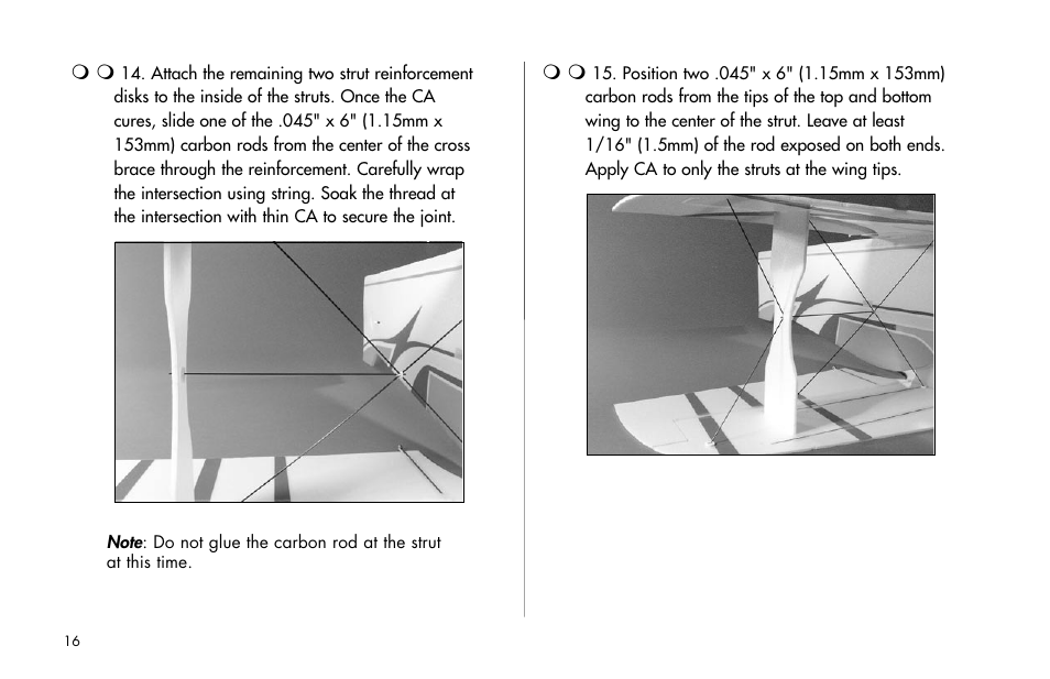 E-flite Byp Yak 3D ARF User Manual | Page 16 / 40