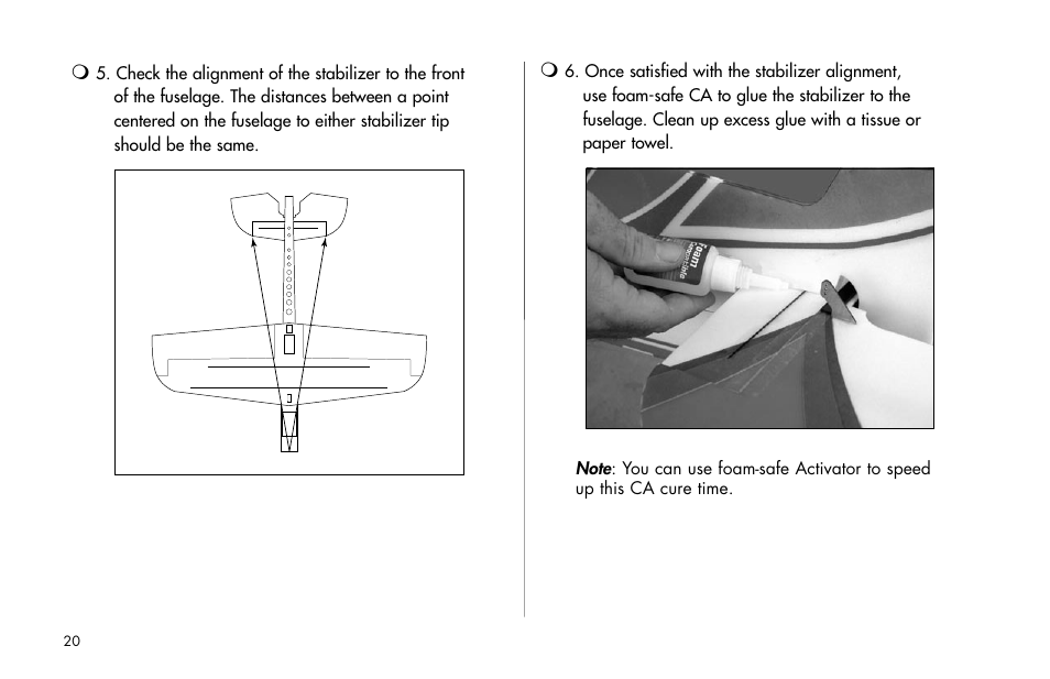 E-flite Byp Yak 3D ARF User Manual | Page 20 / 40