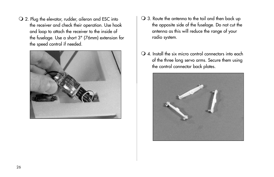 E-flite Byp Yak 3D ARF User Manual | Page 26 / 40