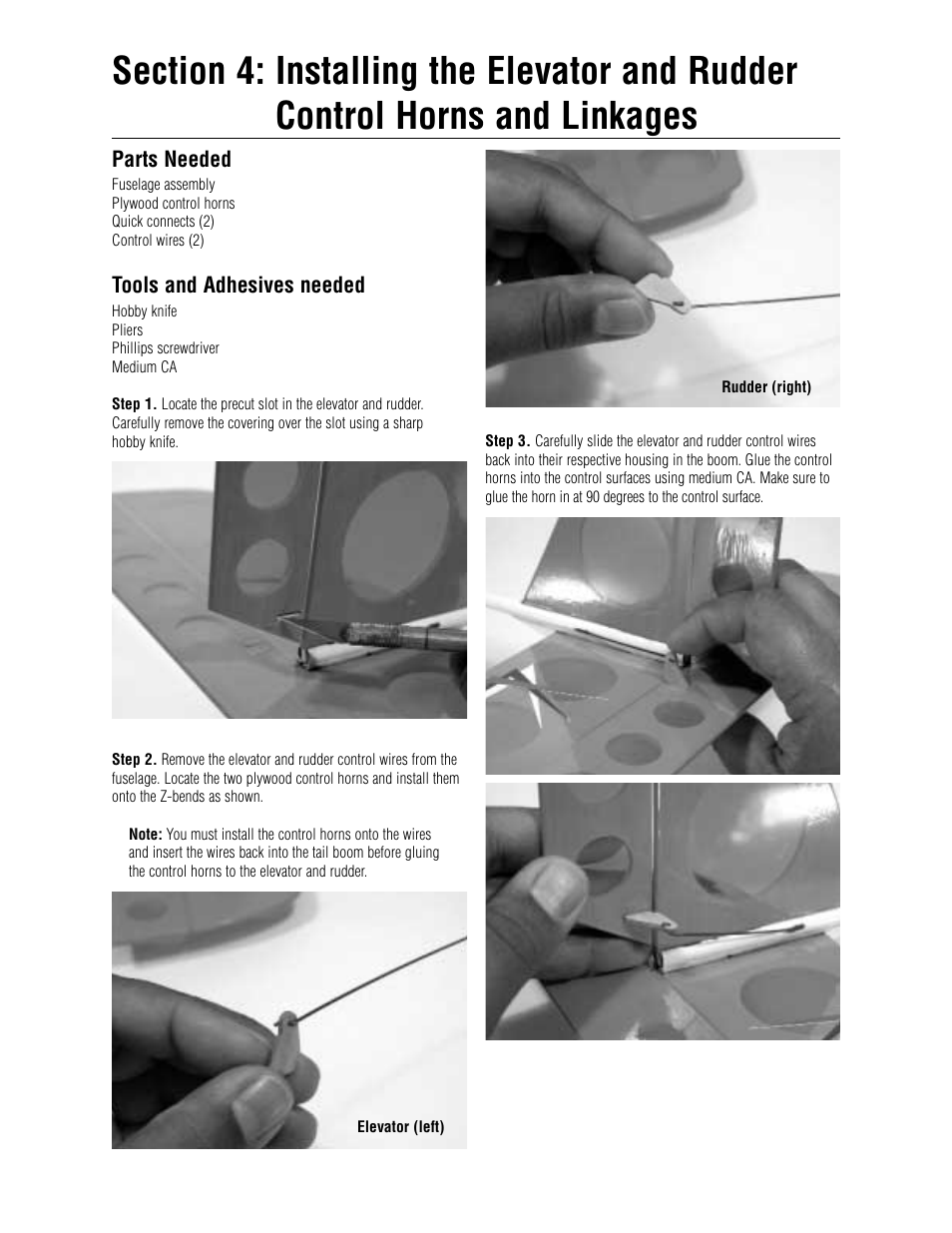 E-flite Ascent EP Park Glider ARF User Manual | Page 12 / 23