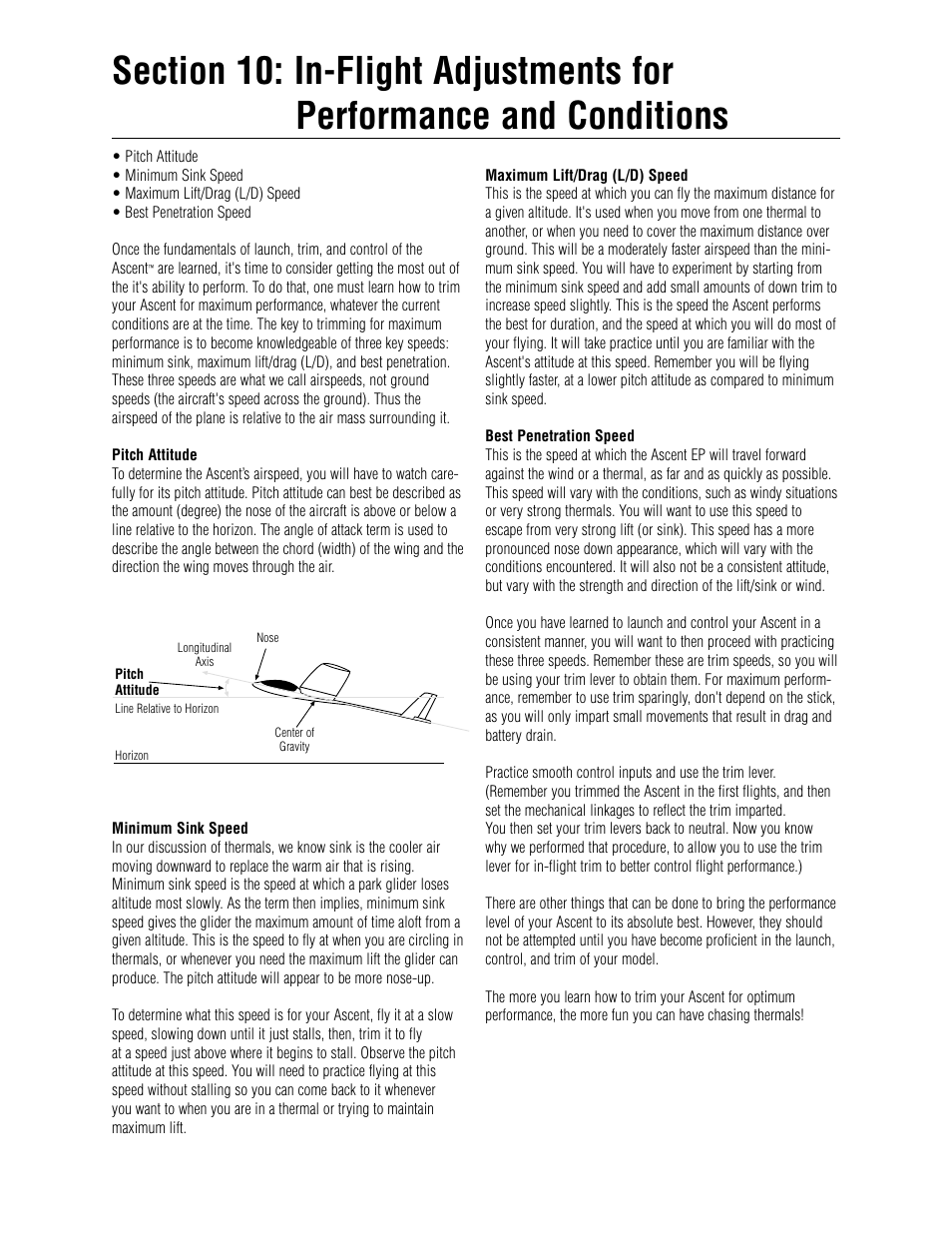 E-flite Ascent EP Park Glider ARF User Manual | Page 20 / 23