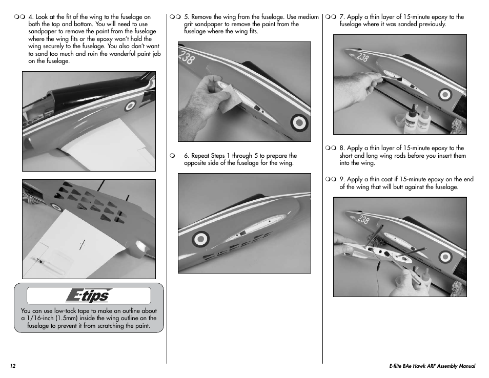 E-flite BAe Hawk 15 DF ARF User Manual | Page 12 / 36