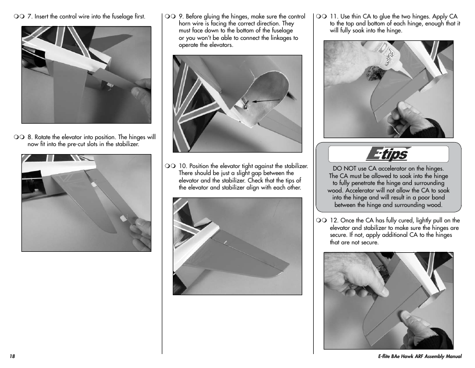 E-flite BAe Hawk 15 DF ARF User Manual | Page 18 / 36