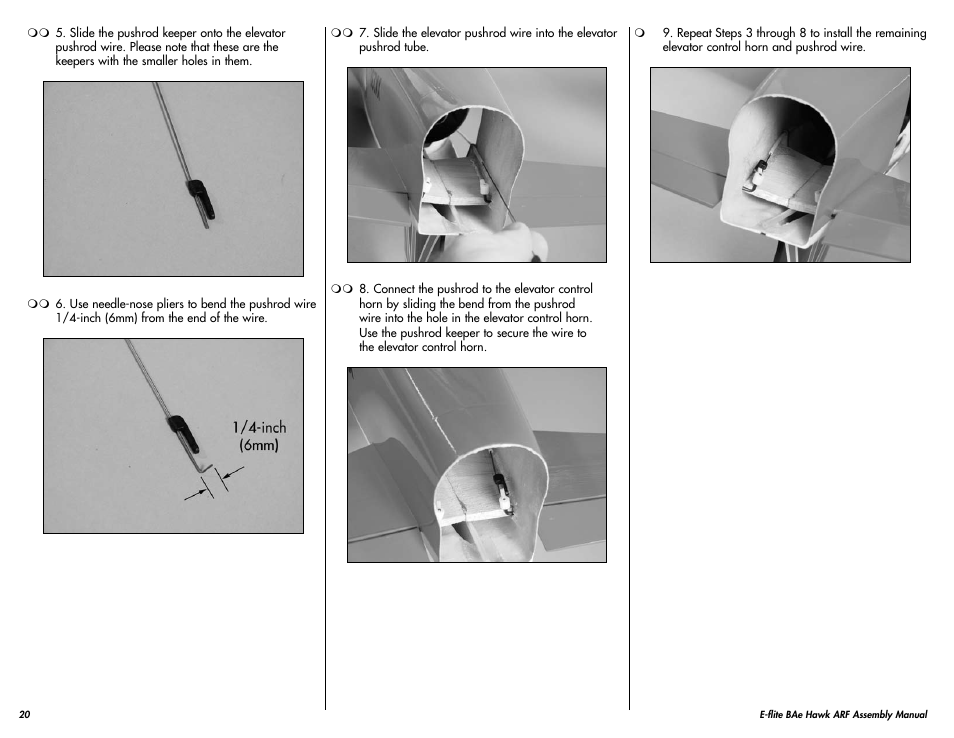 E-flite BAe Hawk 15 DF ARF User Manual | Page 20 / 36