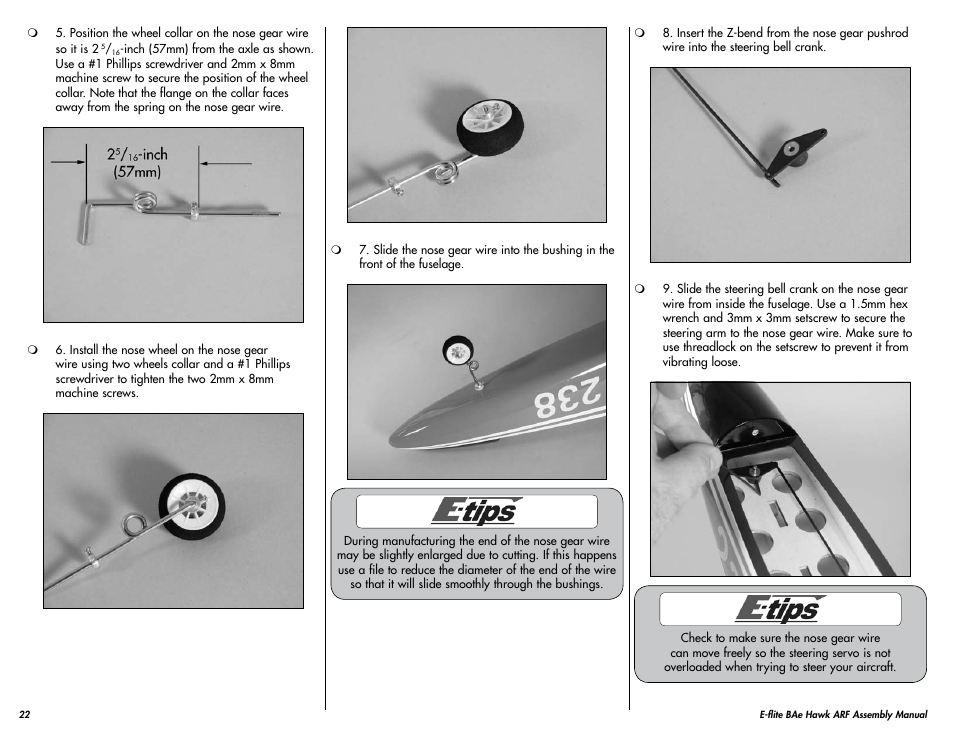 E-flite BAe Hawk 15 DF ARF User Manual | Page 22 / 36