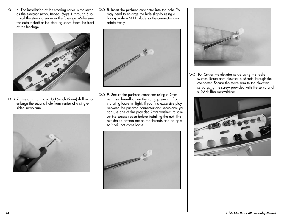 E-flite BAe Hawk 15 DF ARF User Manual | Page 24 / 36