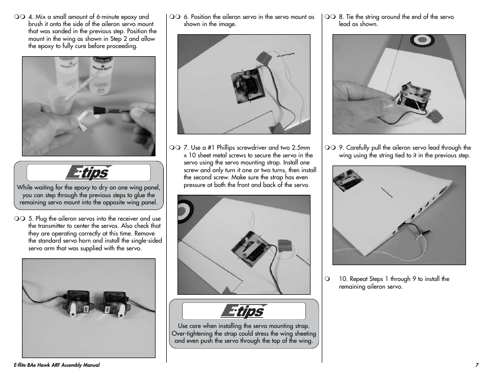 E-flite BAe Hawk 15 DF ARF User Manual | Page 7 / 36