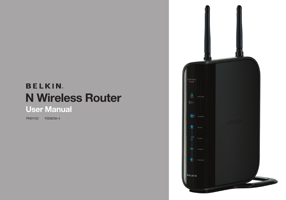 Belkin N Wireless Router PM01122 User Manual | 89 pages