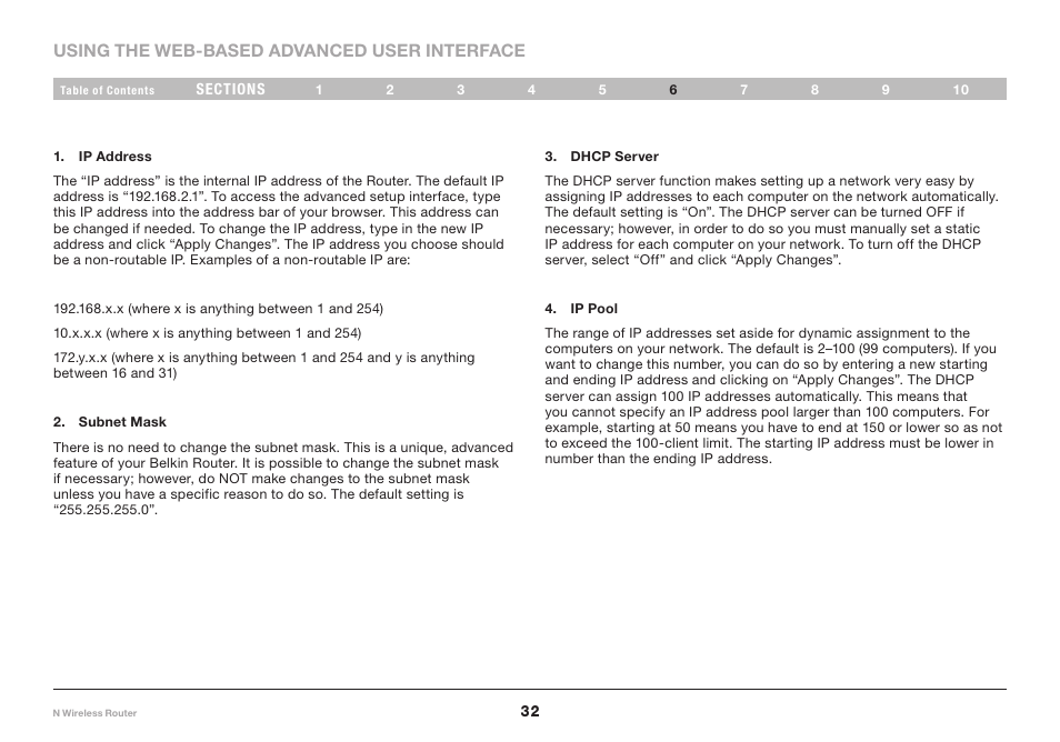 Belkin N Wireless Router PM01122 User Manual | Page 34 / 89