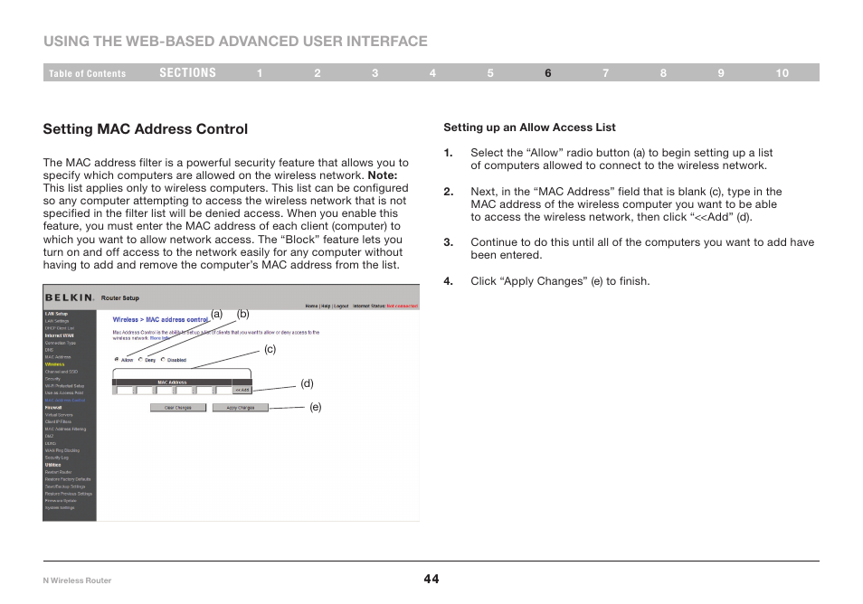 Belkin N Wireless Router PM01122 User Manual | Page 46 / 89