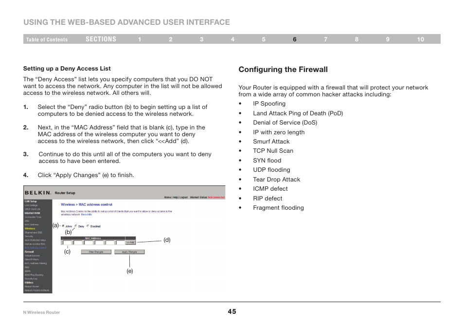 Belkin N Wireless Router PM01122 User Manual | Page 47 / 89