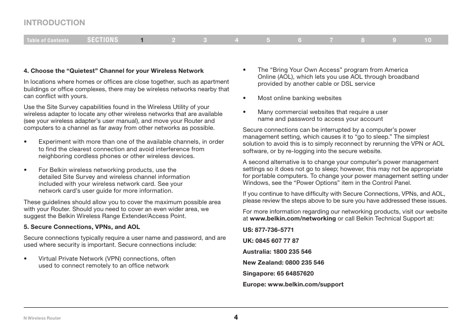 Belkin N Wireless Router PM01122 User Manual | Page 6 / 89