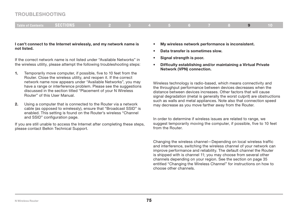 Belkin N Wireless Router PM01122 User Manual | Page 77 / 89
