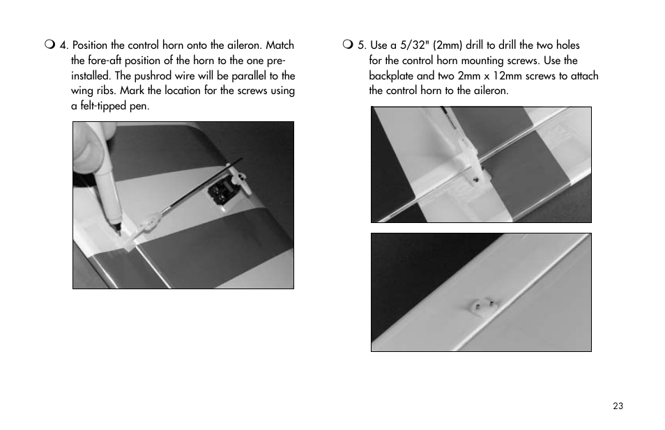 E-flite Ultra Stick 25e ARF User Manual | Page 23 / 40