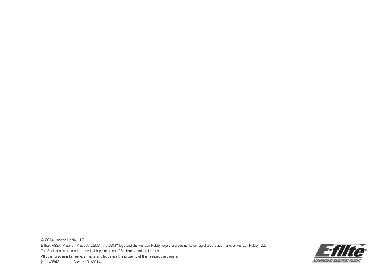 E-flite Slick 3D 480 ARF User Manual | Page 48 / 48