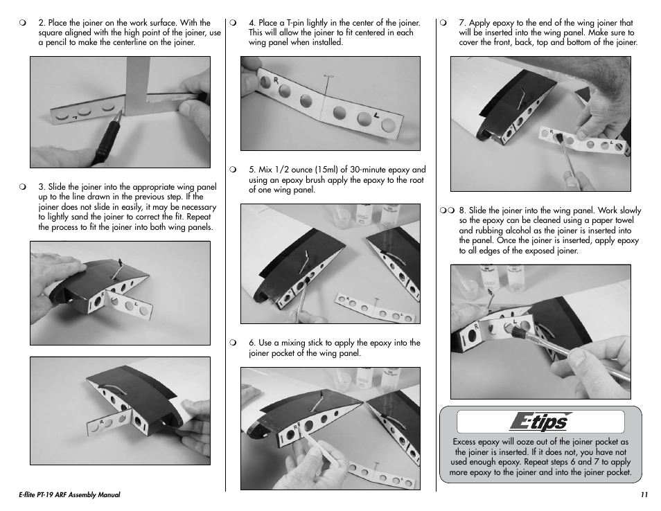 E-flite PT-19 450 ARF User Manual | Page 11 / 44