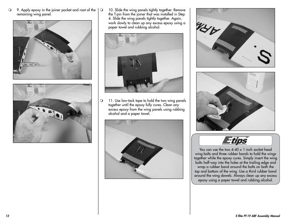 E-flite PT-19 450 ARF User Manual | Page 12 / 44