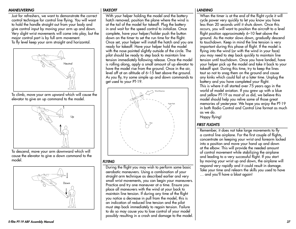 E-flite PT-19 450 ARF User Manual | Page 37 / 44