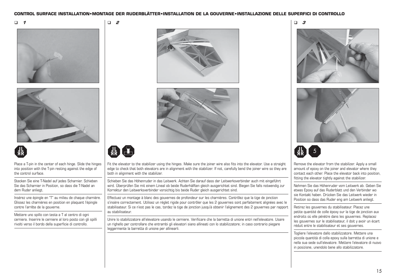 E-flite Extra 330SC BP 3D ARF User Manual | Page 15 / 40