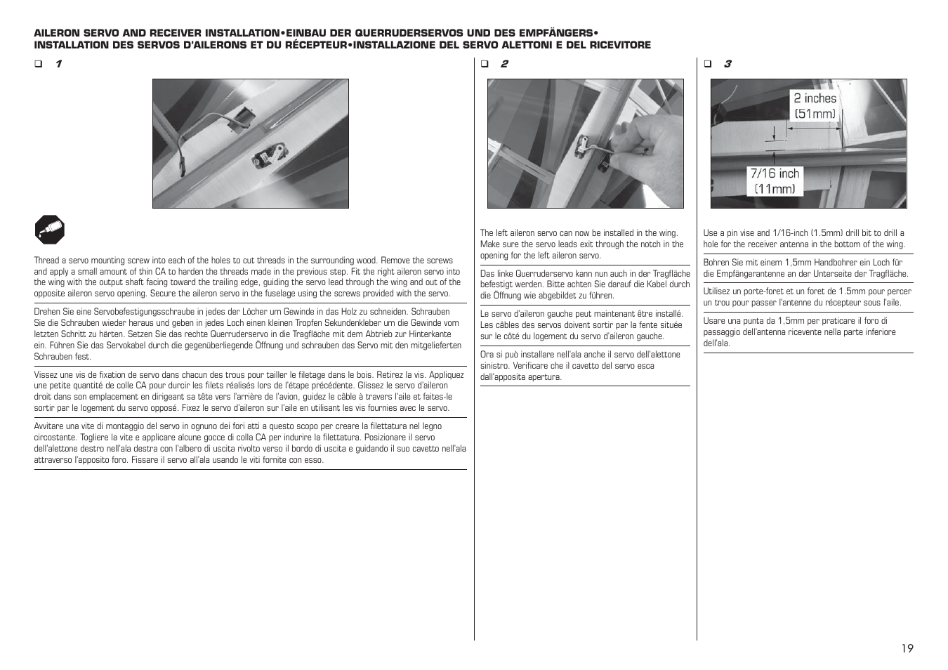 E-flite Extra 330SC BP 3D ARF User Manual | Page 19 / 40