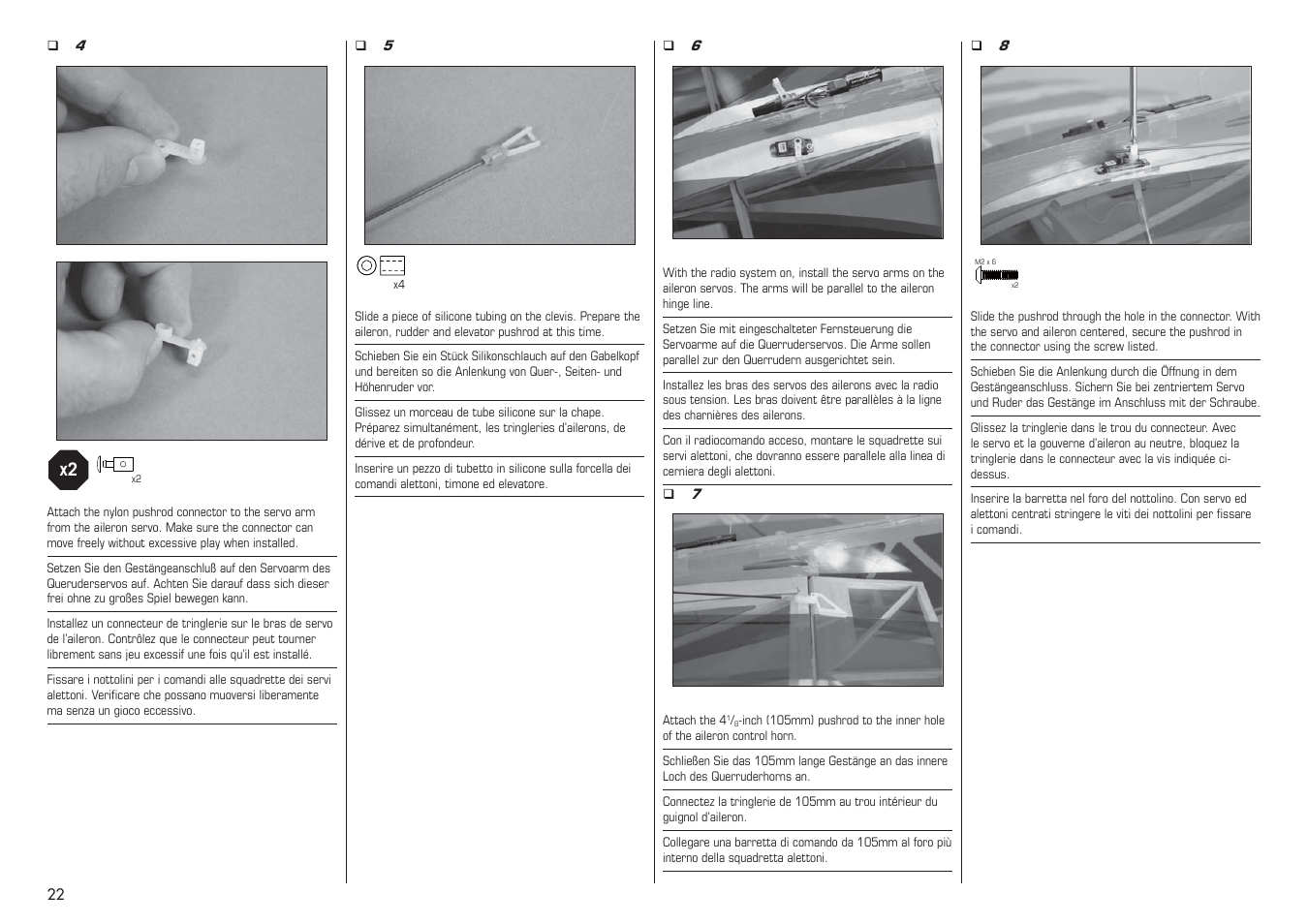 E-flite Extra 330SC BP 3D ARF User Manual | Page 22 / 40