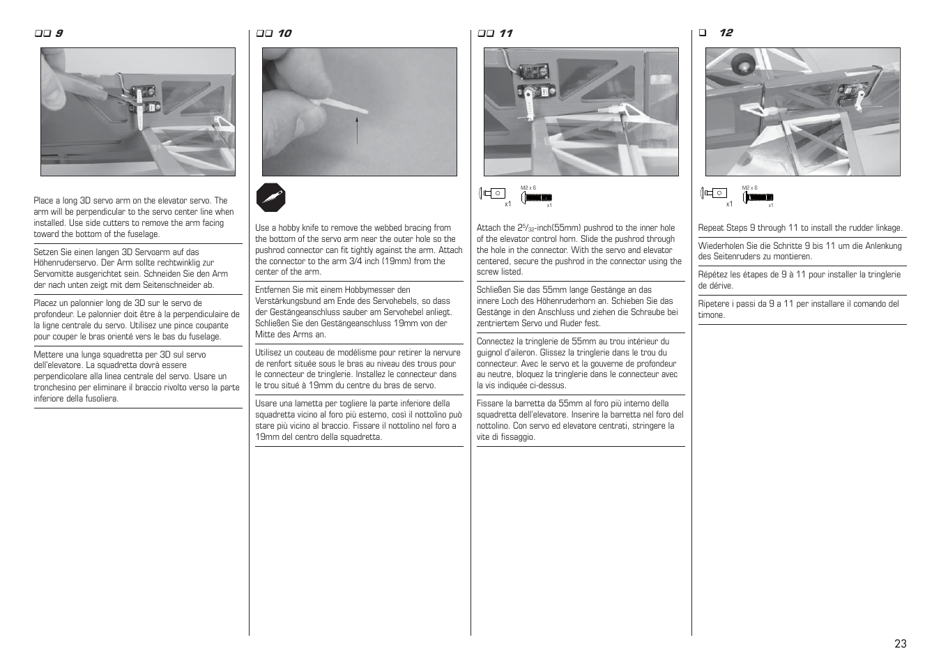 E-flite Extra 330SC BP 3D ARF User Manual | Page 23 / 40