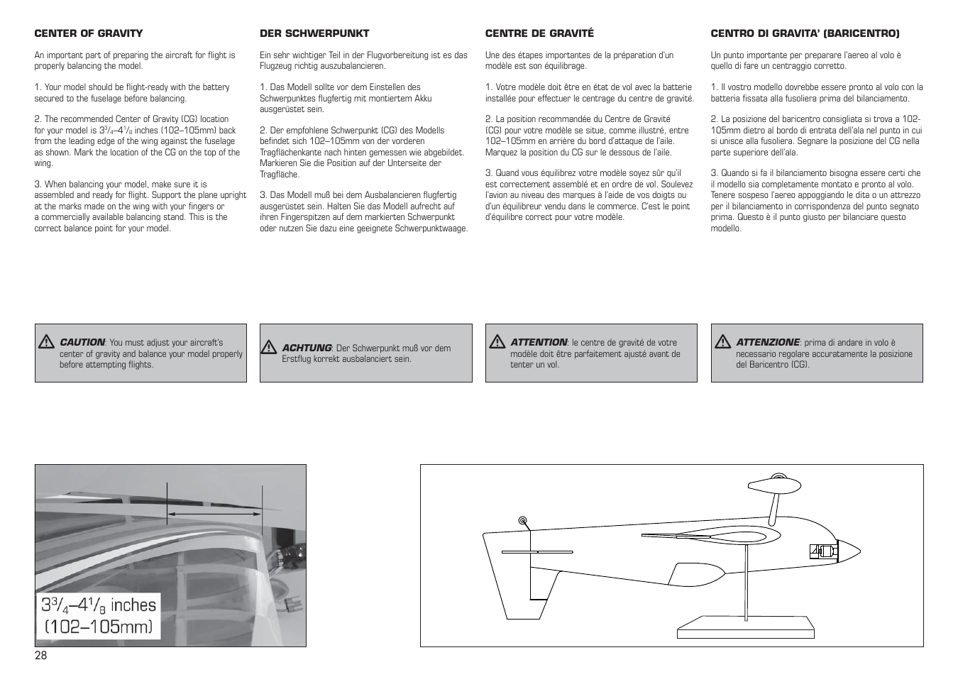 E-flite Extra 330SC BP 3D ARF User Manual | Page 28 / 40