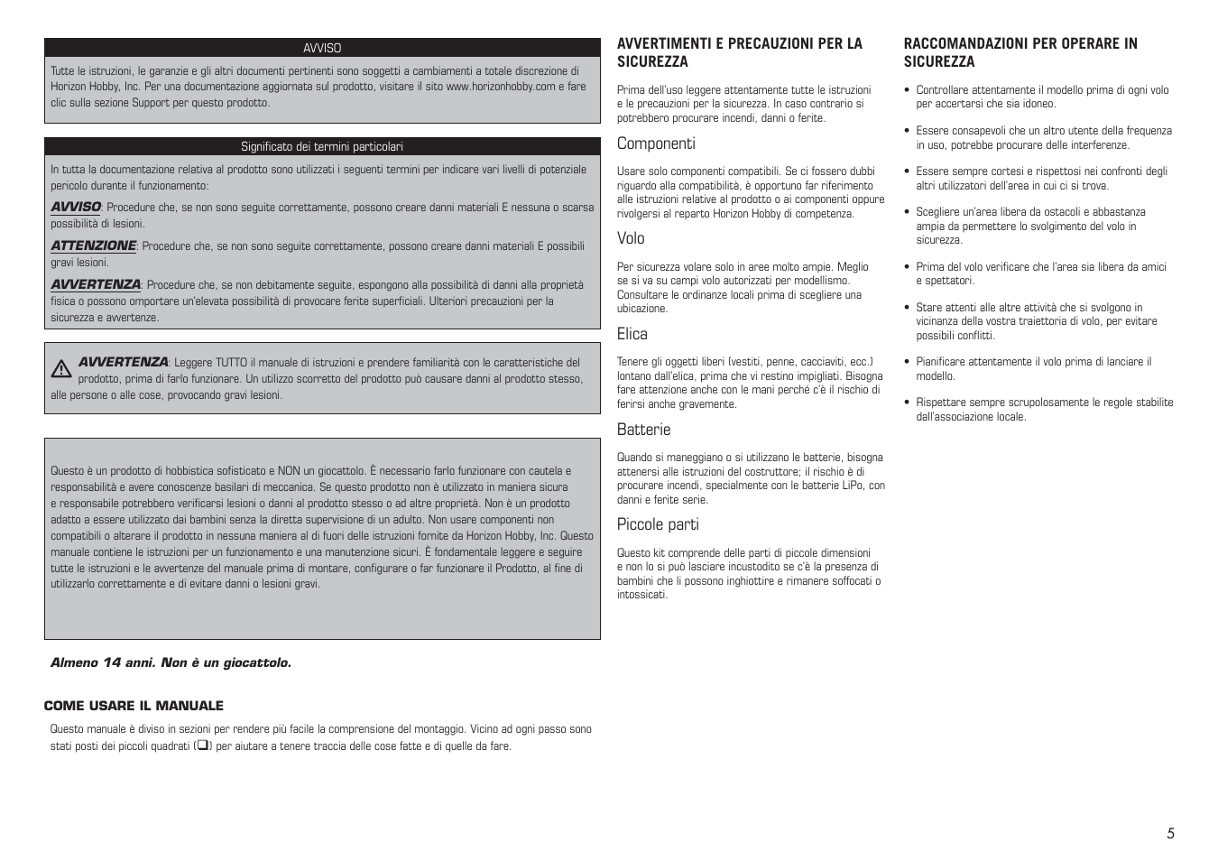E-flite Extra 330SC BP 3D ARF User Manual | Page 5 / 40